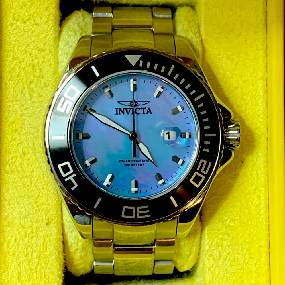 Invicta mother of pearl dive watch